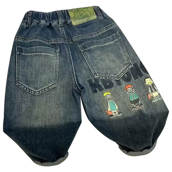 Unisex comfortable and casual denim pants with elastic waistband Mune Fashion