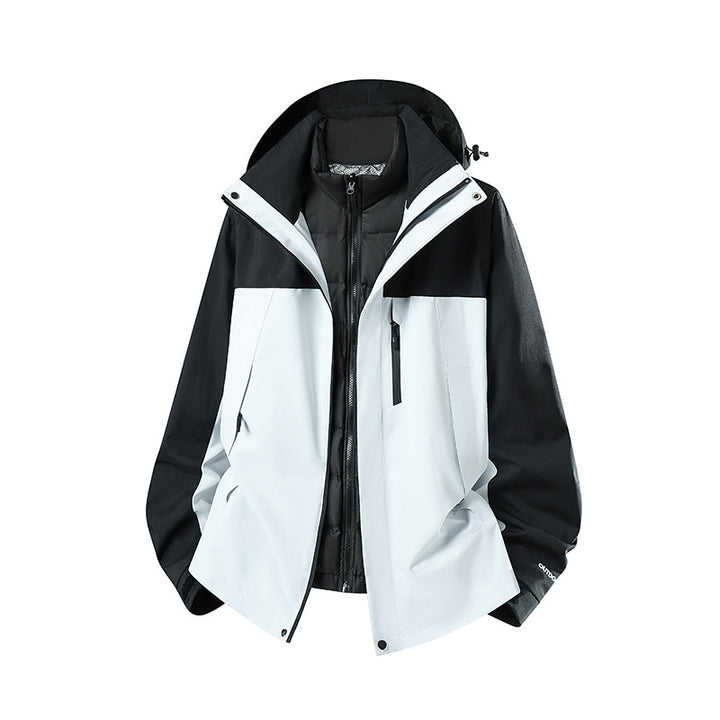 Women's Two-Piece Softshell Parka with Removable Quilted Inner Jacket Mune Fashion