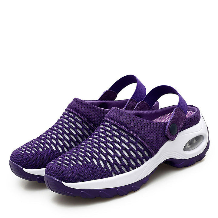 Ladies breathable Slip-On Sneakers with fashionable mesh design Mune Fashion