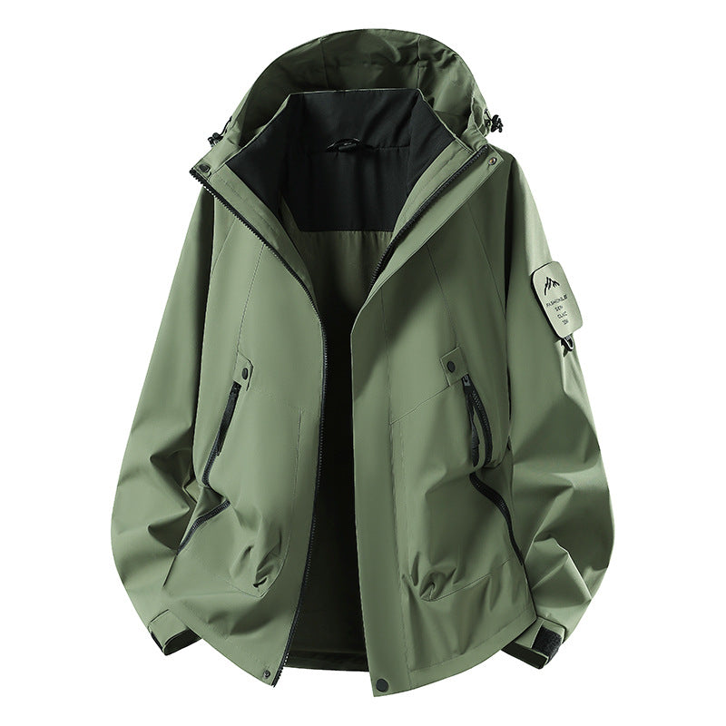 Men's Two-in-One Weather Protection Jacket with Removable Padded Vest and Adjustable Hood Mune Fashion