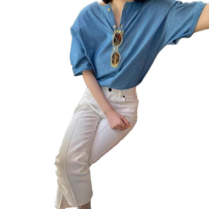 Women Fashionable and Casual Cotton Blouse Mune Fashion