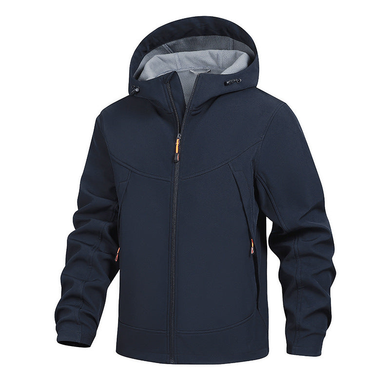 Men's Functional Transition Jacket with Adjustable Hood Collar Mune Fashion