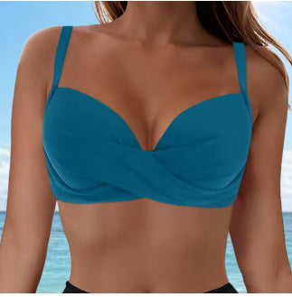Ladies Elegant Bikini Top with Wrap Design Mune Fashion