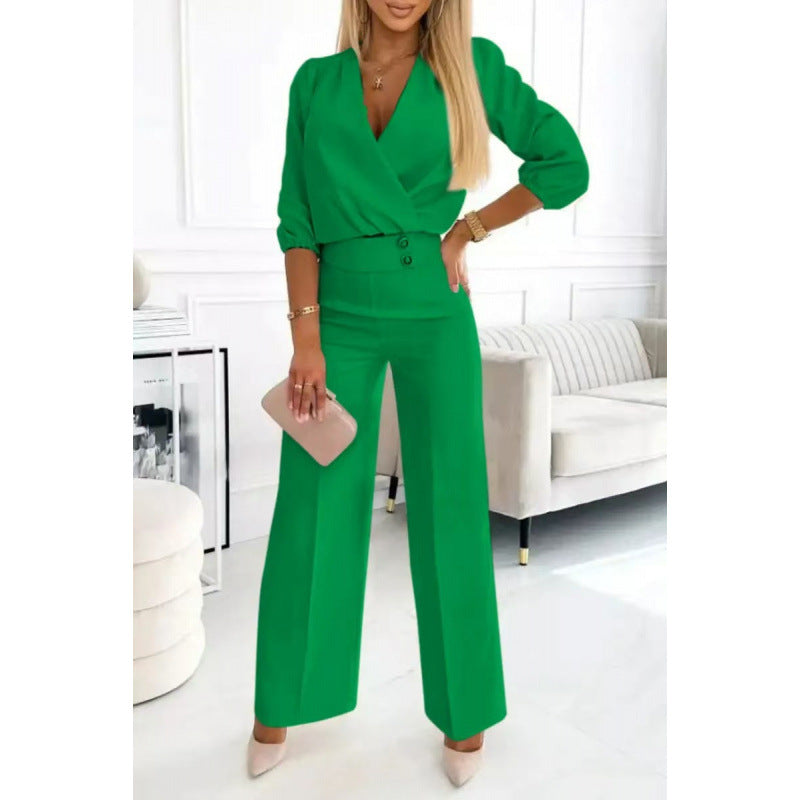Women elegant jumpsuit with wide legs Mune Fashion