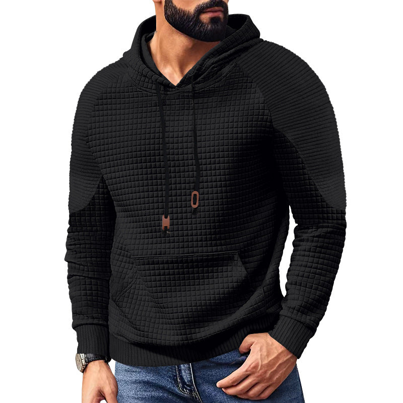 Men's hoodie with square structure, raglan sleeves, and kangaroo pocket Mune Fashion