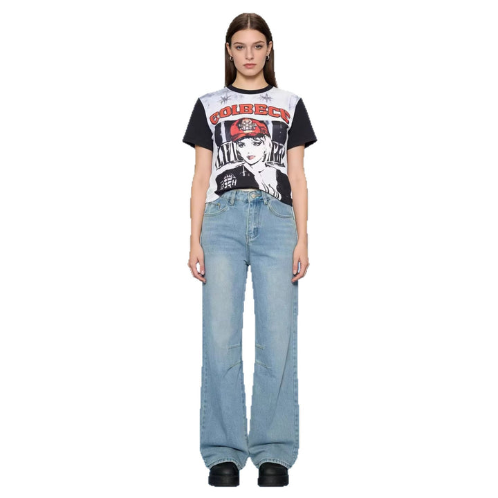 Women's simple long-sleeve fine knit shirt with round neckline, slightly tailored silhouette, and elastic wearing comfort Mune Fashion