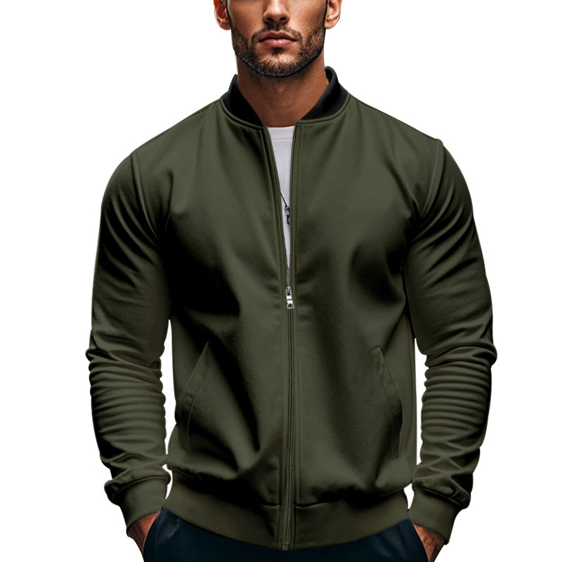 Men's stylish sports jacket with high closing collar and practical pockets Mune Fashion