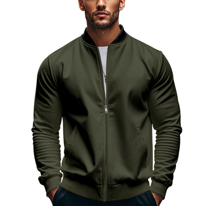 Men's stylish sports jacket with high closing collar and practical pockets Mune Fashion