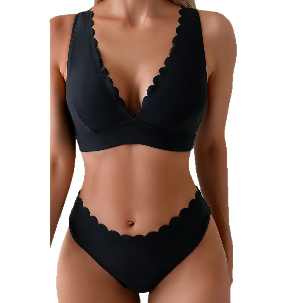 Ladies Bikini with subtle wave pattern Mune Fashion