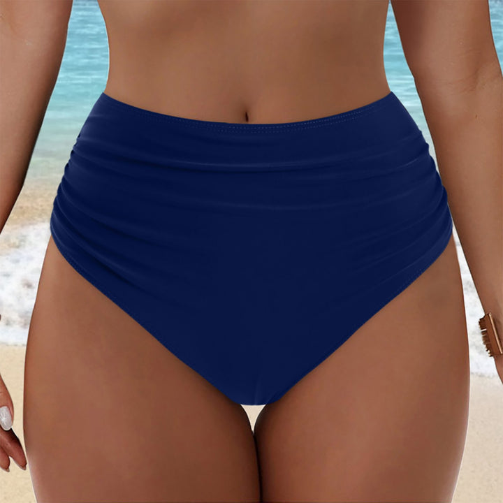 Women High-Cut Bikini Bottom with Ruffle Details Mune Fashion