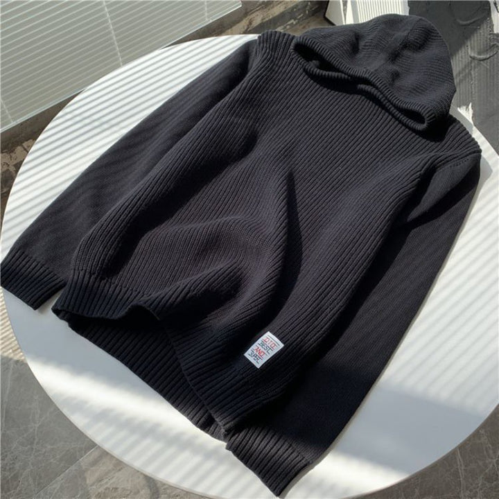Women's Comfortable Hoodie Made of Ribbed Knit Mune Fashion