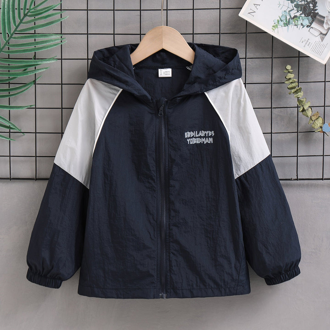 Unisex nan lightweight hooded windbreaker with contrast sleeves and elastic cuffs Mune Fashion
