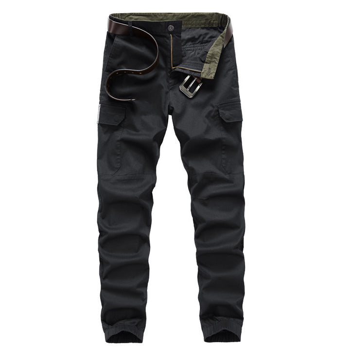 Men's cargo jogger pants with elastic hem, reinforced knees, and multi-functional pockets Mune Fashion