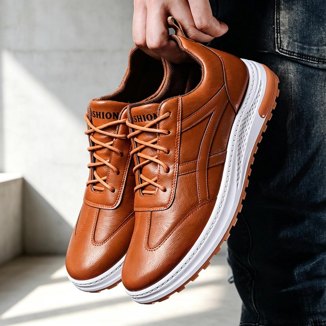 Men's Sporty Sneakers with Elastic Upper Mune Fashion