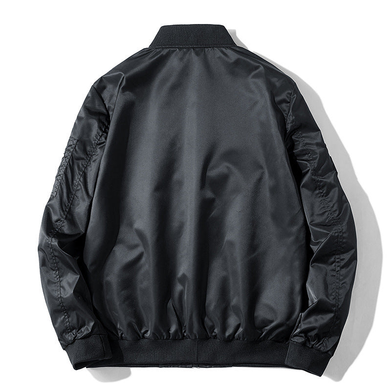 Men's bomber jacket in aviator style with patch applications, nylon shell and arm pocket Mune Fashion