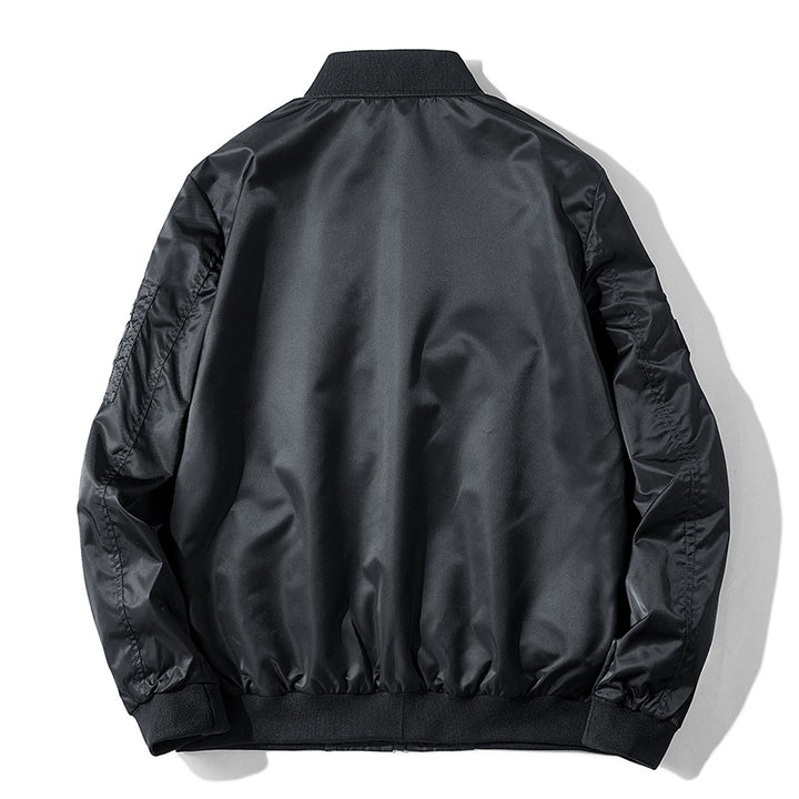 Men's bomber jacket in aviator style with patch applications, nylon shell and arm pocket Mune Fashion