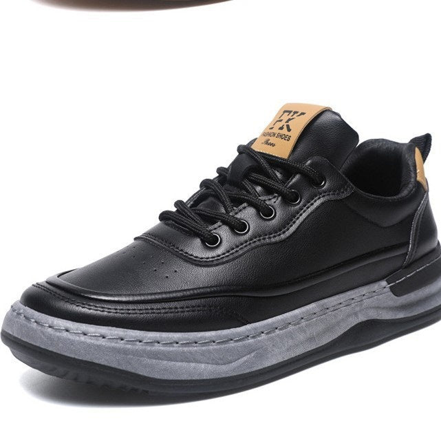 Men's Sporty Leather Sneakers Mune Fashion