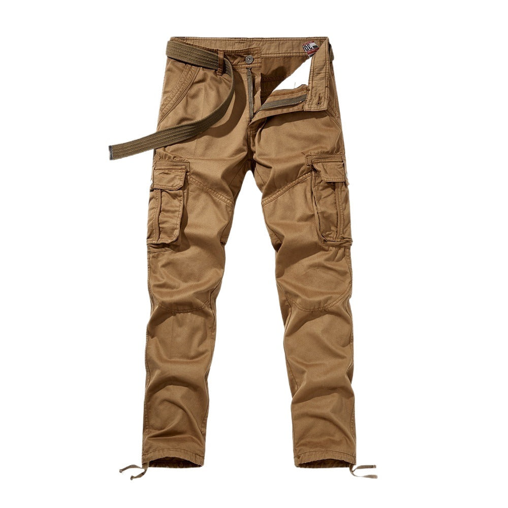 Men's Tactical Cargo Pants with Knee Panels, Multiple Pockets and Drawstring Mune Fashion