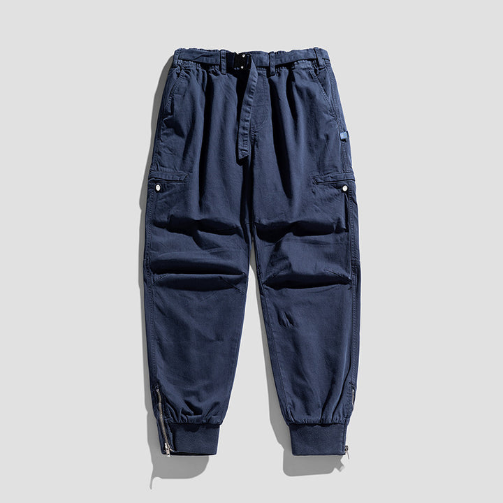 Herren Cargohose im Jogger‑Cut mit Multifunktions‑Taschen, verstärkten Knien und Reißverschlussbündchen Mune Fashion