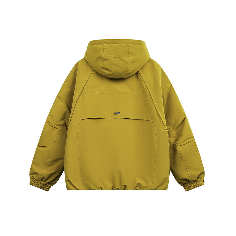 Unisex Oversized Hooded Winter Jacket with Water-Repellent Padding and Drawstring Mune Fashion