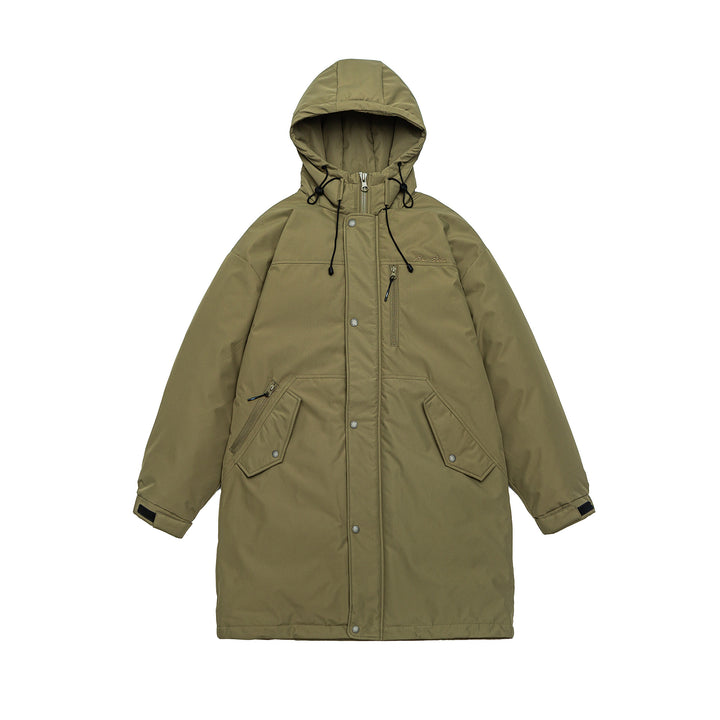 Men's warmer windproof parka with hood, quilted lining and front pockets Mune Fashion