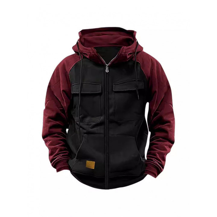 Men's hooded jacket with cargo pockets and full zip Mune Fashion