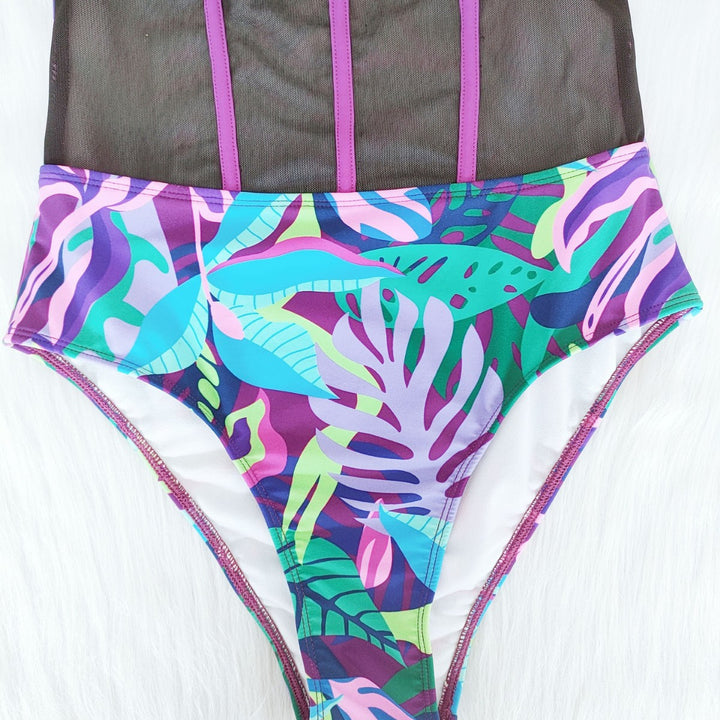 Ladies Swimwear with Mesh Insertion Mune Fashion