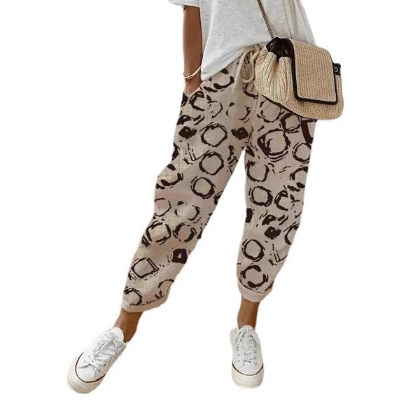 Women's Embroidered Harem Pants with Floral Embroidery Pattern Mune Fashion