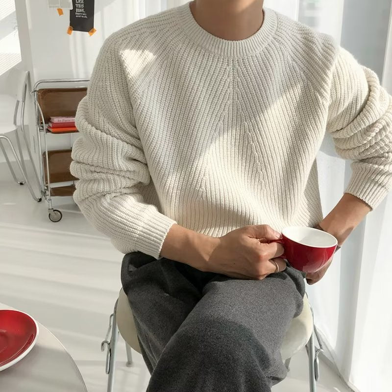 Men's Comfortable Chunky Knit Sweater Mune Fashion