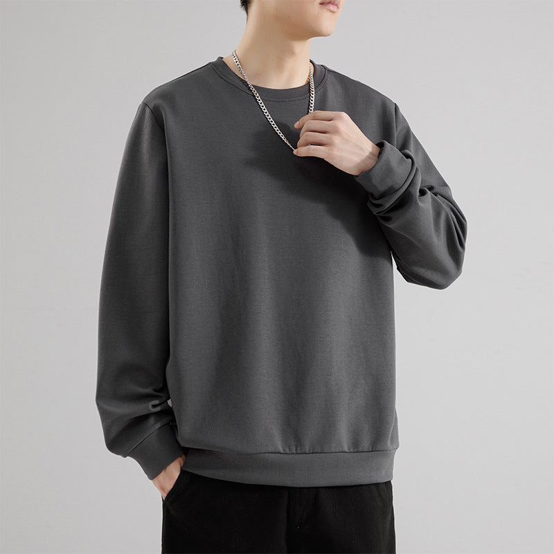 Unisex Oversize Round Neck Sweatshirt made of heavy French Terry with ribbed cuffs Drune