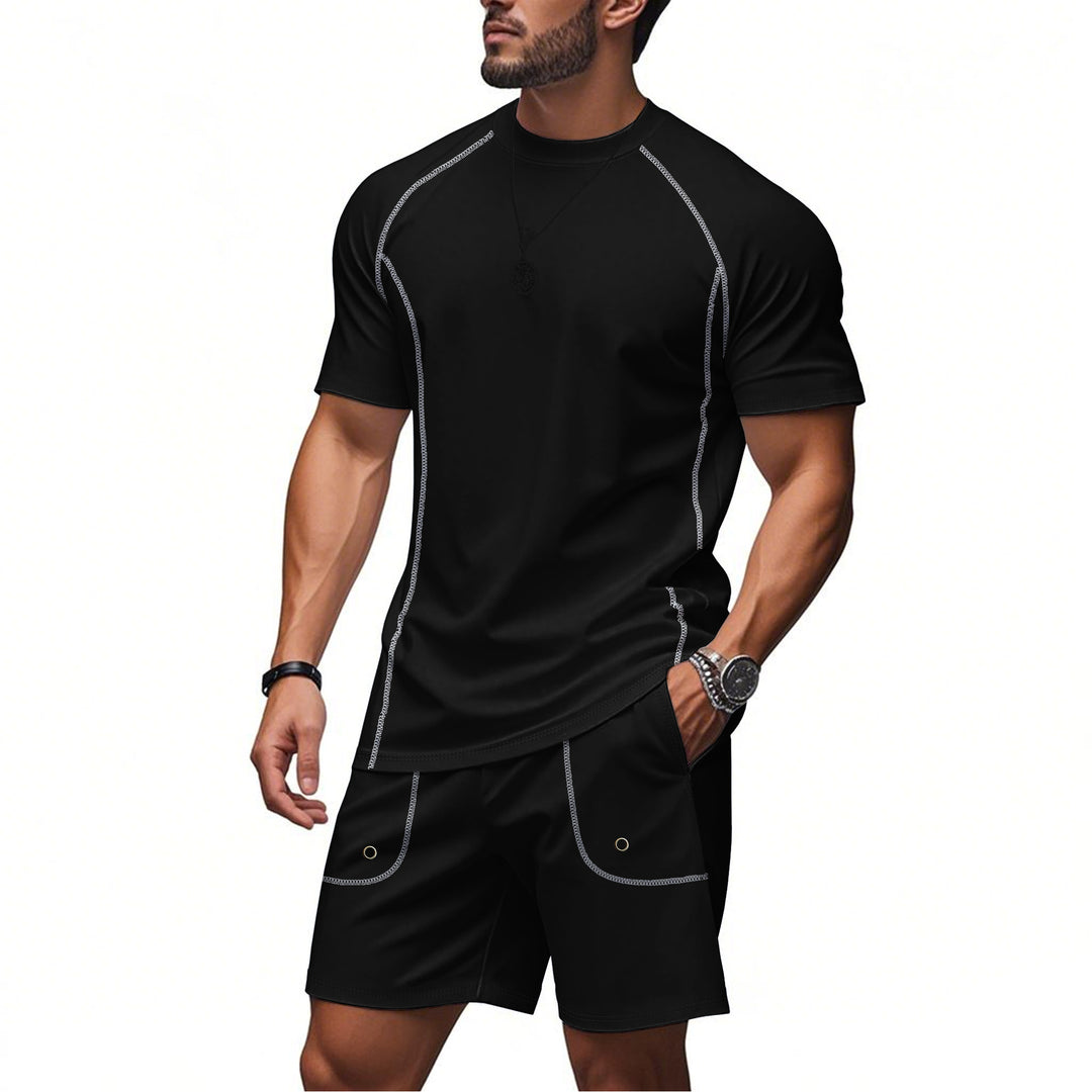 Men's sporty two-piece set made of breathable functional jersey with raglan sleeves Mune Fashion