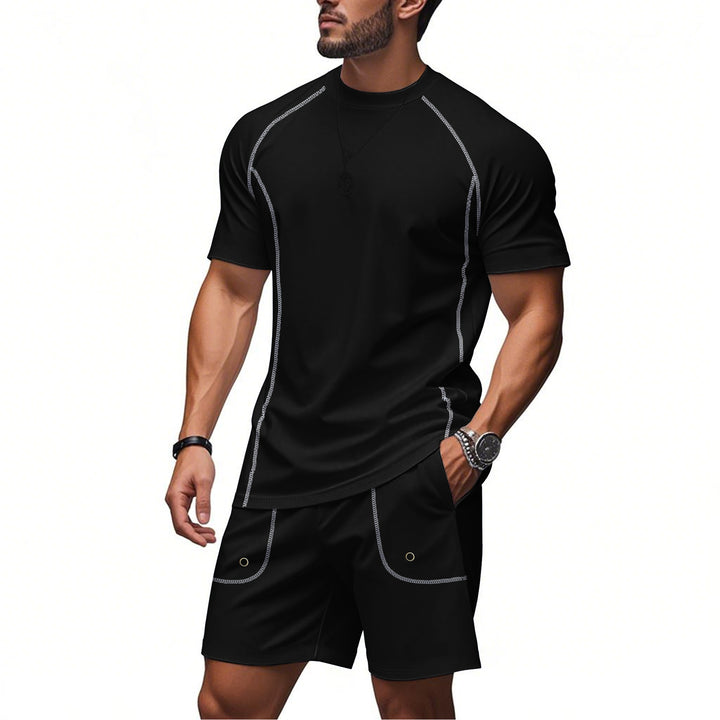 Men's sporty two-piece set made of breathable functional jersey with raglan sleeves Mune Fashion