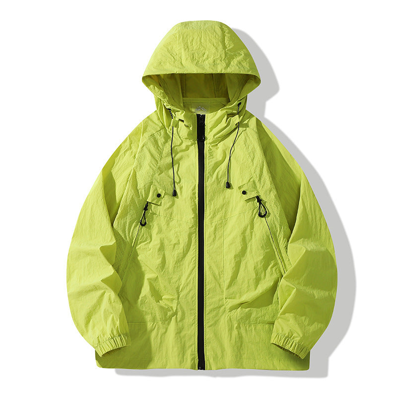 Unisex Lightweight Rain Jacket with Adjustable Hood Mune Fashion