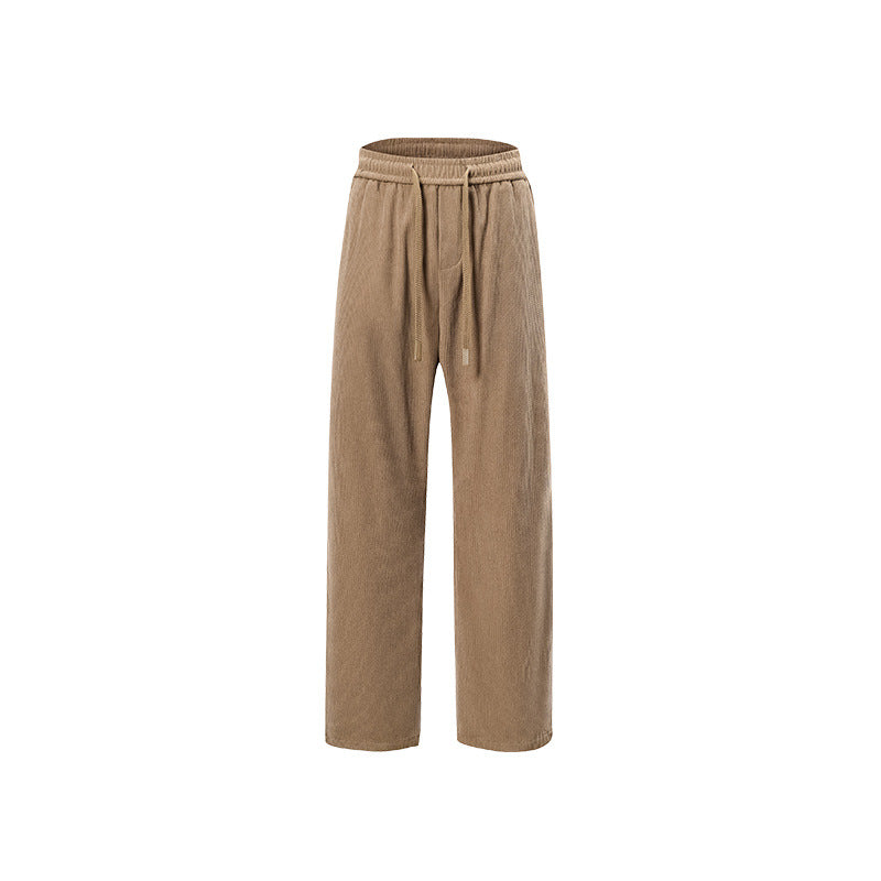 Damen Breit geschnittene Cordhose mit Tunnelzugbund und nachhaltigem Baumwollmix Mune Fashion