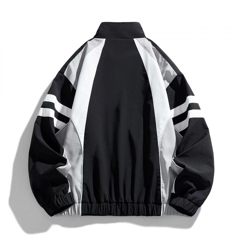 Men's Sports Jacket with High Collar Mune Fashion