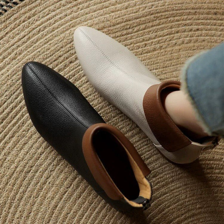 Women's Elegant Ankle Boots with Flexible Collar Mune Fashion