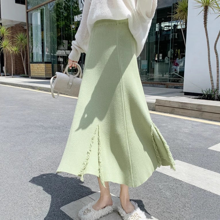 Women Elegant and Chic Split Maxi Skirt Mune Fashion