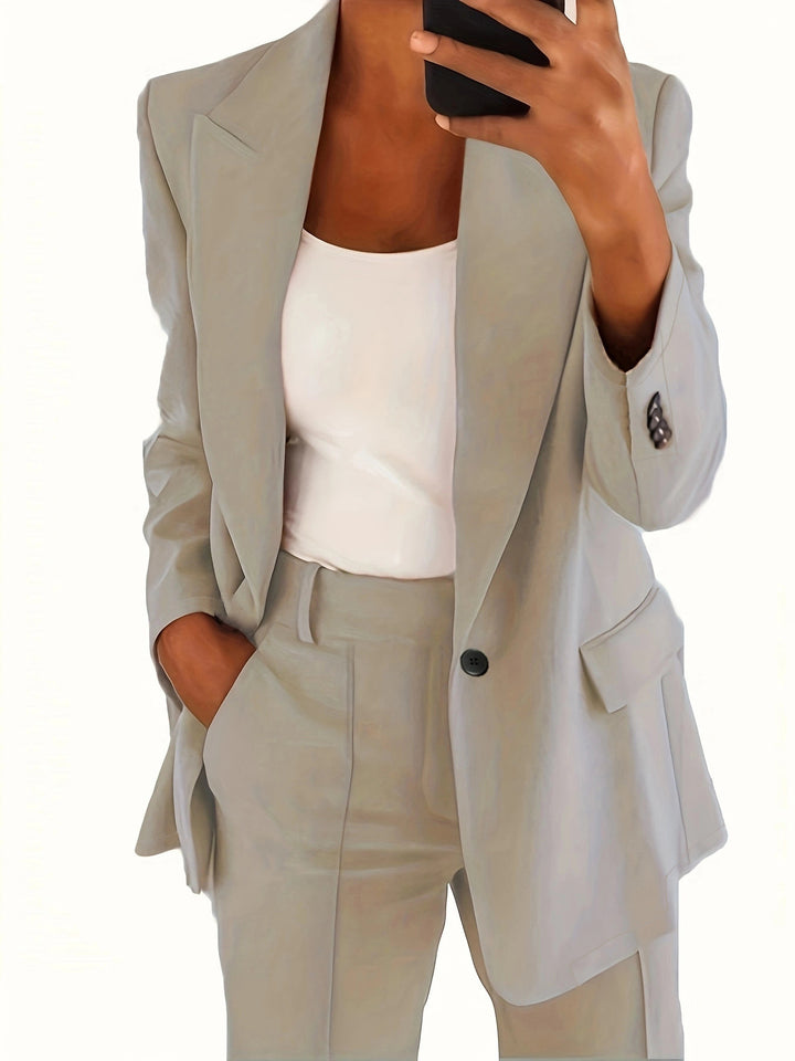 Women's tailored blazer pants business suit made of stretch fabric Mune Fashion