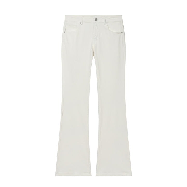 Women's High-Waisted Flared Jeans with Kickflare and Five-Pocket Cut Mune Fashion