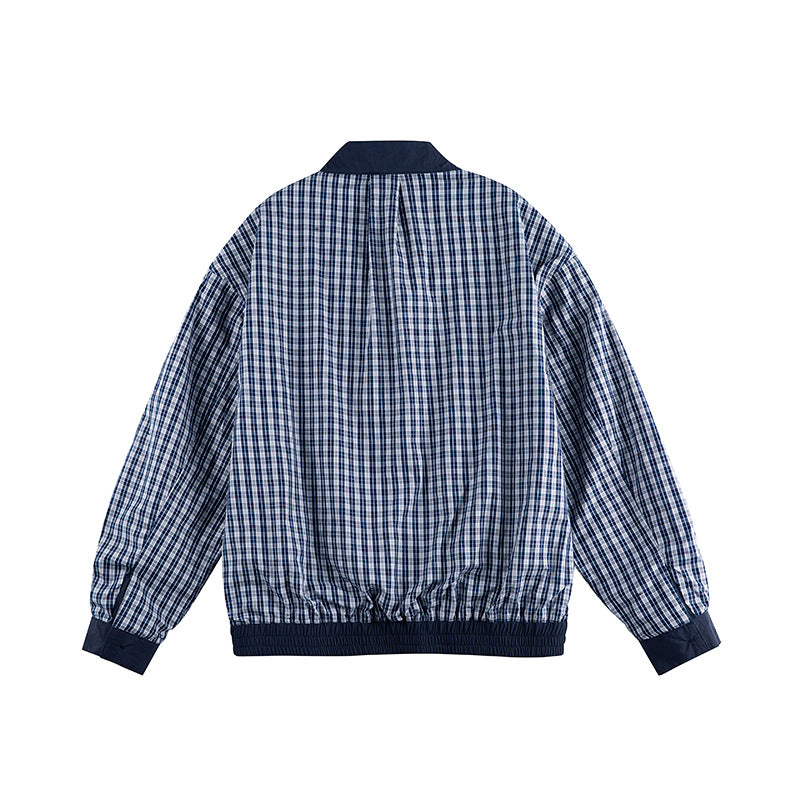 Men's lightweight nylon blouson in boxy cut with stand-up collar and patch flap pockets Mune Fashion