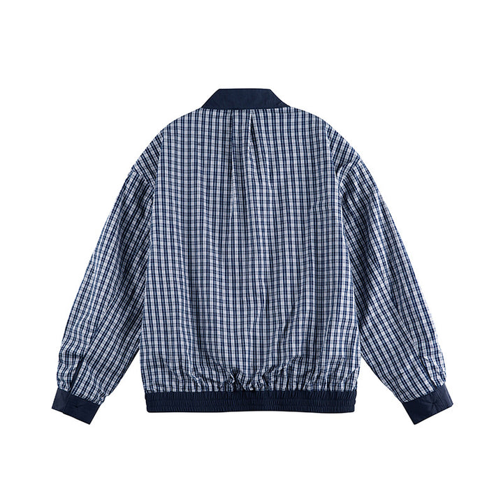 Men's lightweight nylon blouson in boxy cut with stand-up collar and patch flap pockets Mune Fashion