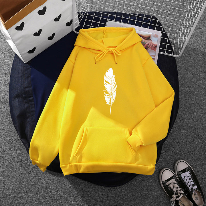 Women’s hoodie with finger heart print, oversized cut and kangaroo pocket Mune Fashion