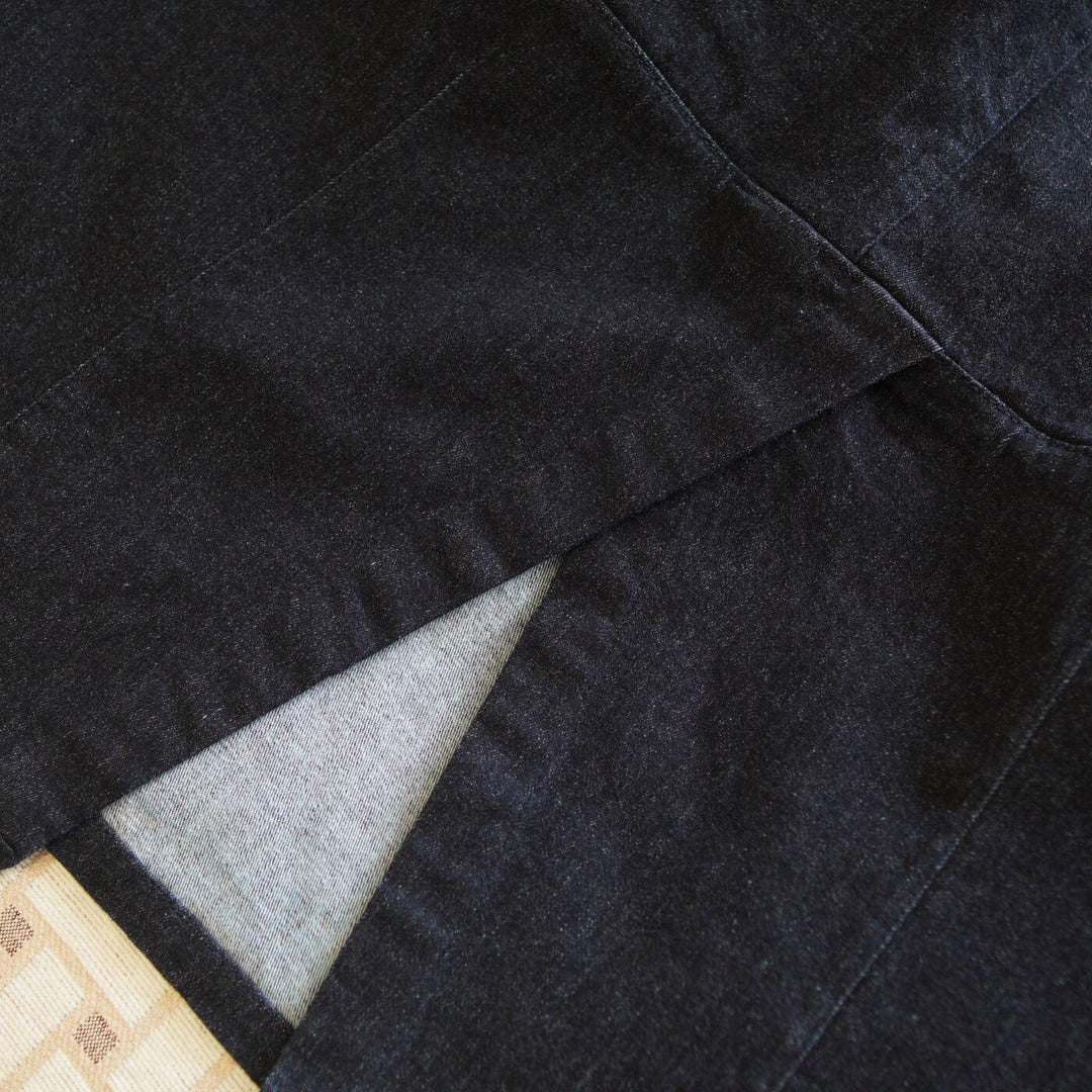 Ladies Jeans Midi Skirt with Elastic Waistband Mune Fashion