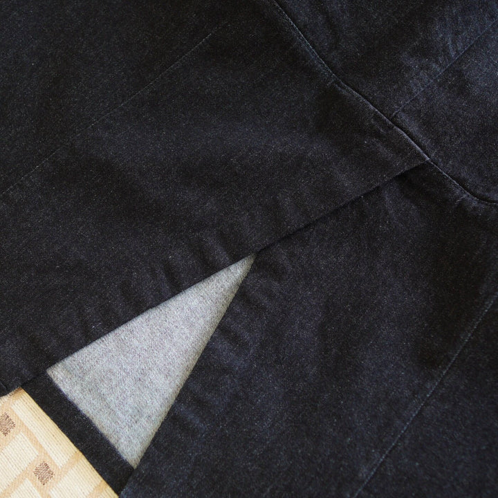 Ladies Jeans Midi Skirt with Elastic Waistband Mune Fashion