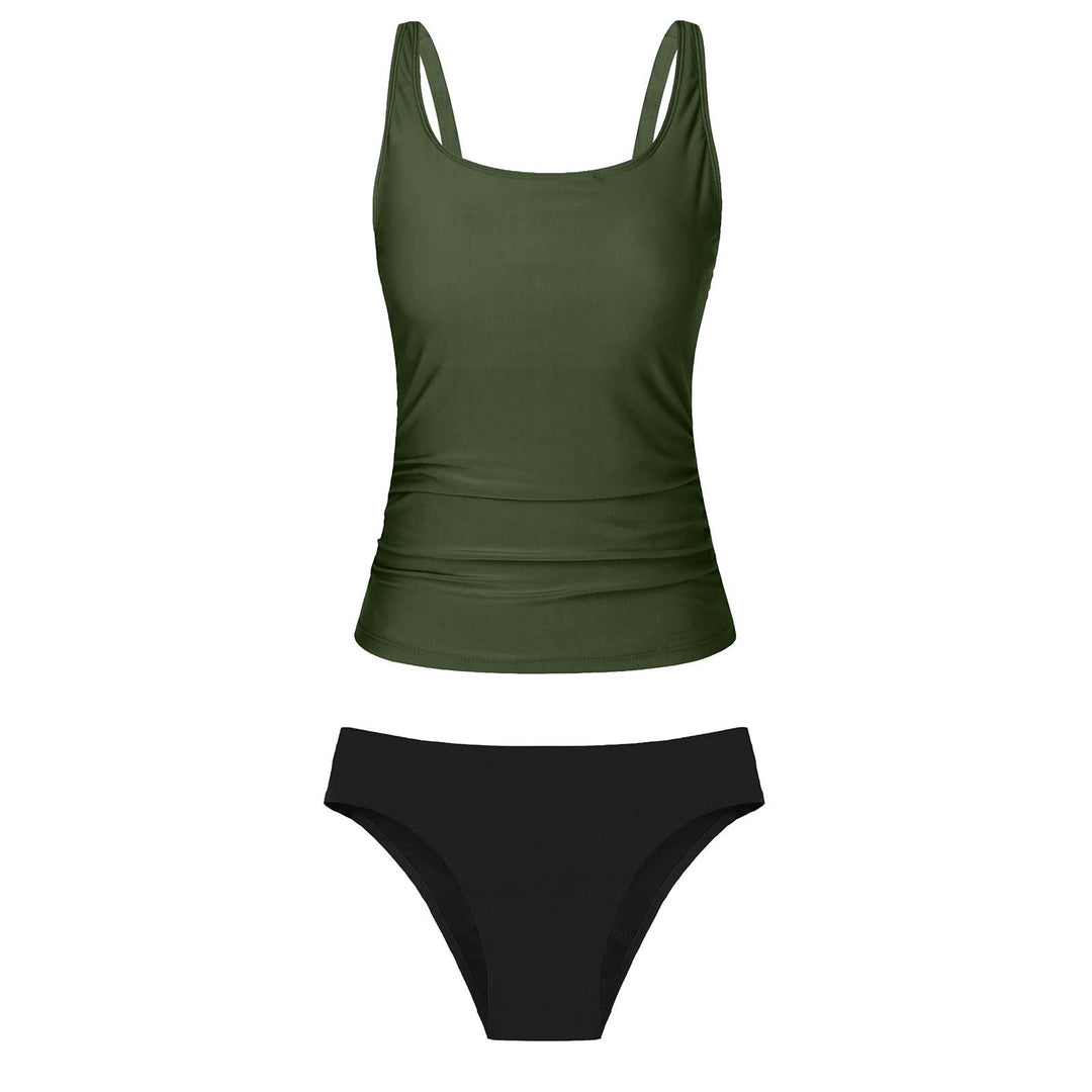 Women's bikini set with floral top and classic bottom Mune Fashion