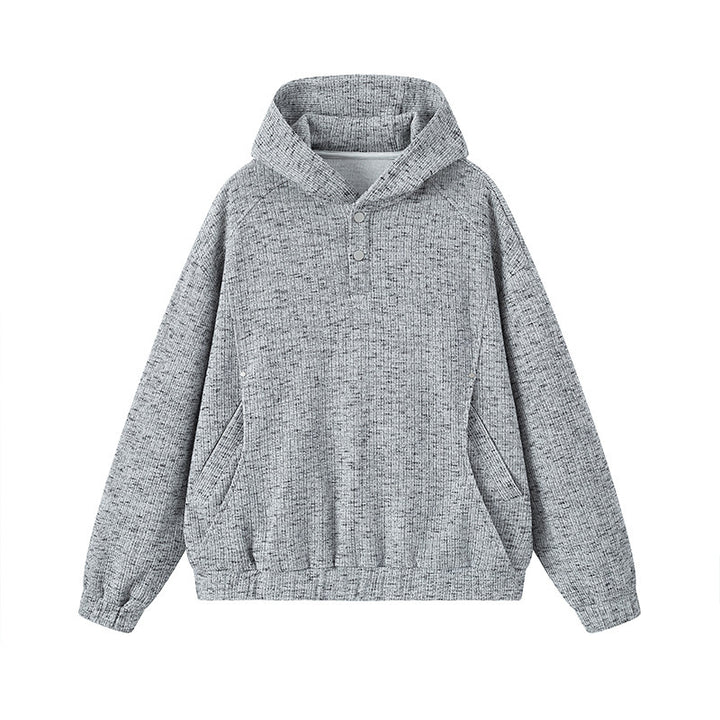 Women’s Fashionable Hooded Sweater with Button Details Mune Fashion
