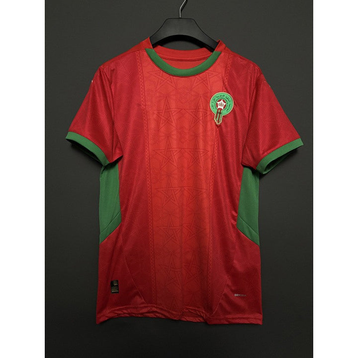 Men's breathable performance soccer jersey with mesh inserts and embroidered Mune Fashion badge