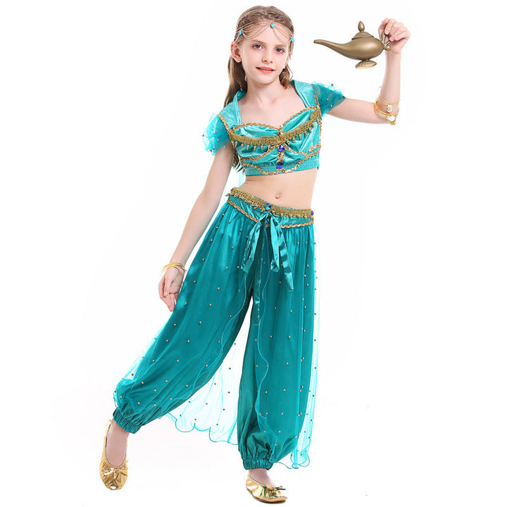 Girl exotic belly dance costume with sparkling details Mune Fashion