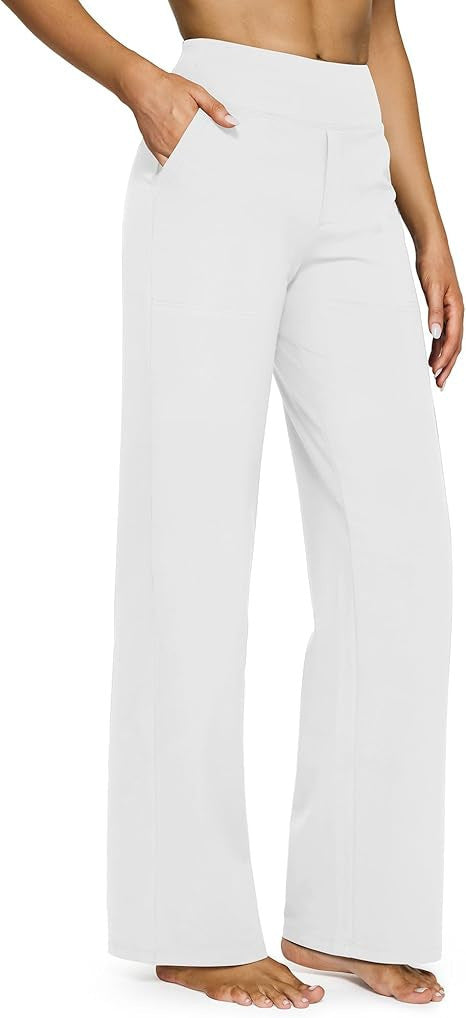 Ladies Wide-Cut Lounge Pants with Elastic Waist Mune