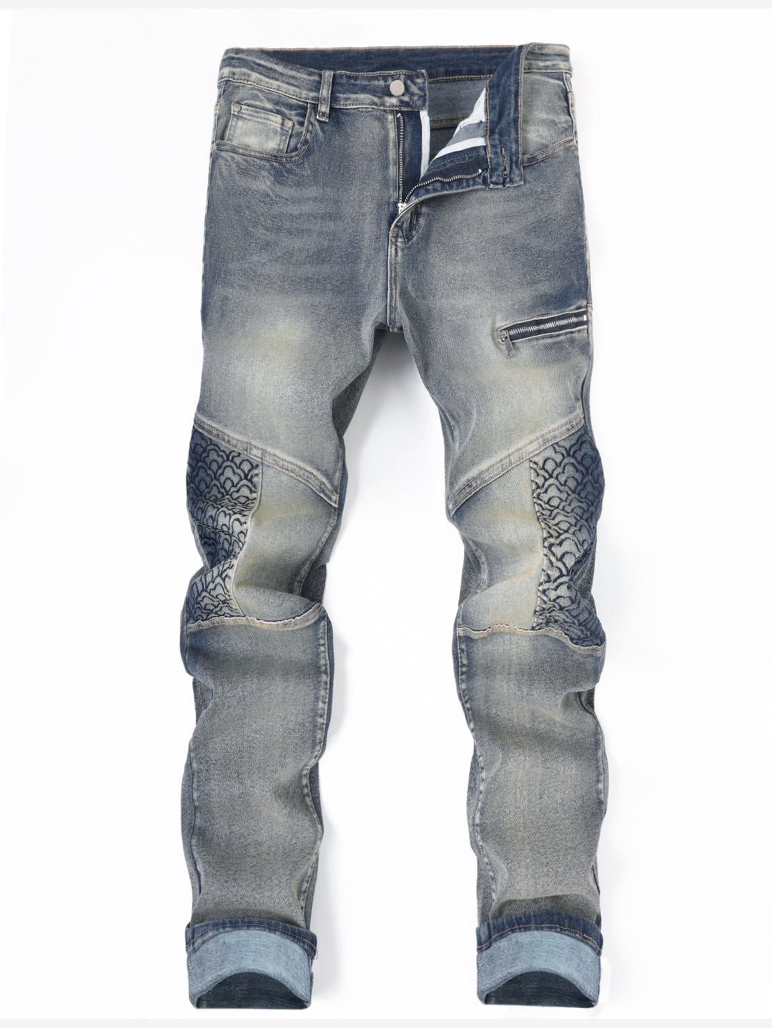 Men's Fashion Jeans with Special Seams Mune Fashion